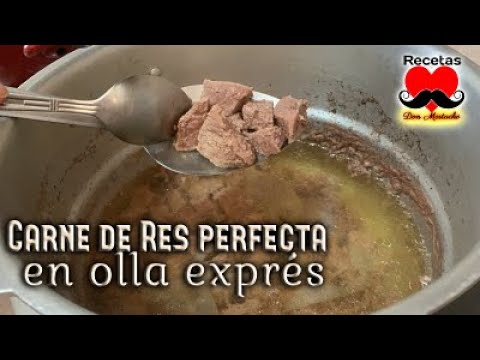 Ablandar carne en olla de presion