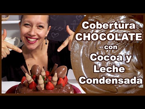 Como preparar cobertura de chocolate con cacao y leche condensada