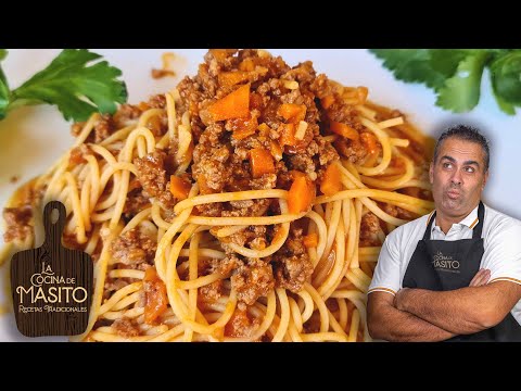 Como preparar espagueti a la boloñesa facil