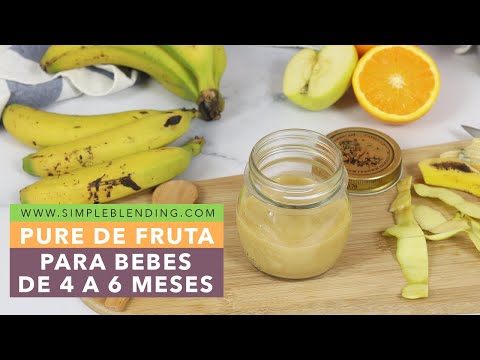 Como preparar fruta para bebe de 4 meses