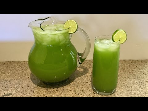 Como preparar jugo de pepino con limon