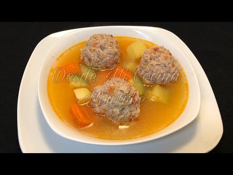 Como preparar la carne para albondigas en caldo