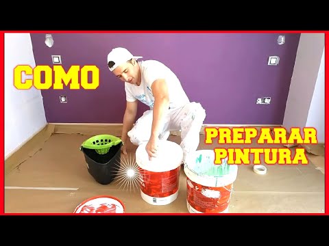 Como preparar pintura de agua para paredes