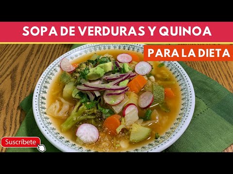 Como preparar sopa de quinoa con verduras
