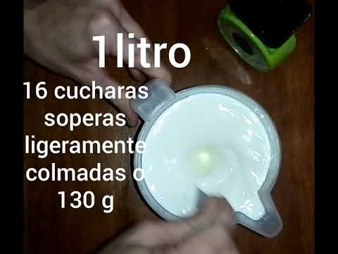 Como preparar un litro de leche en polvo
