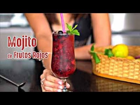 Como preparar un mojito de frutos rojos