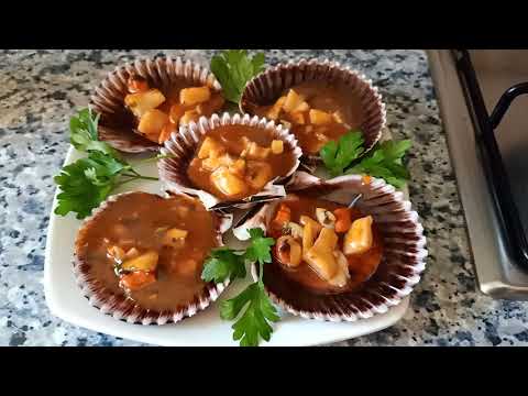 Como preparar zamburiñas en salsa de vieira